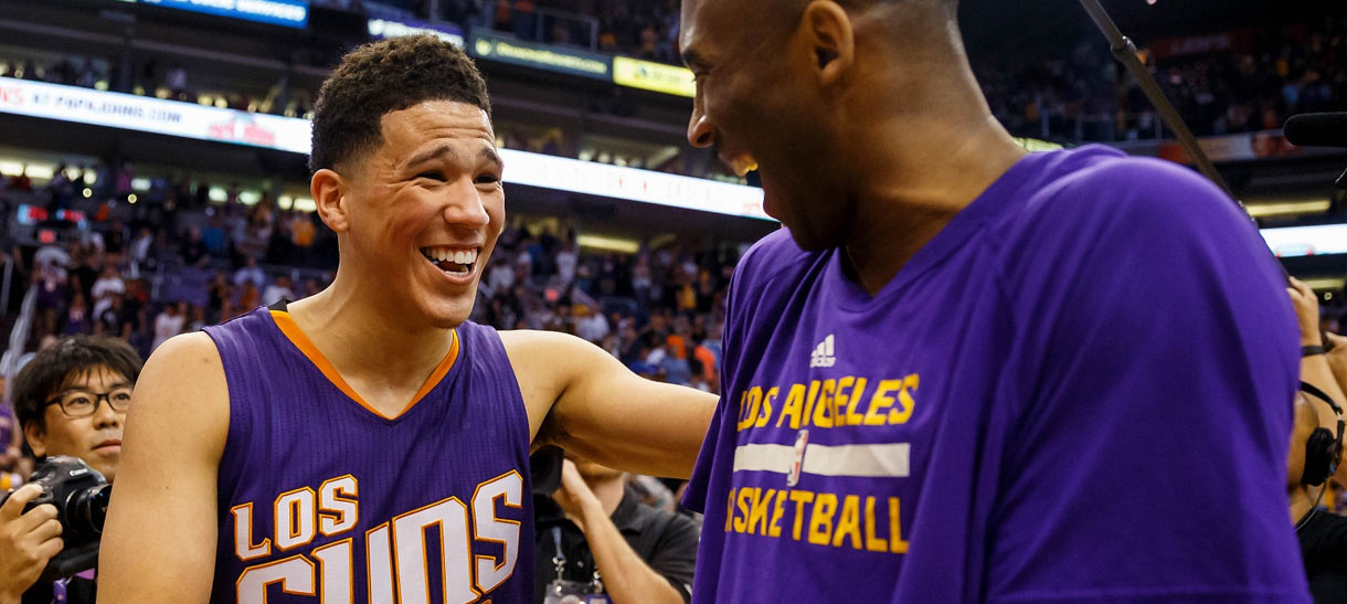 Devin Booker fala sobre Kobe Bryant após vitória do Suns sobre o Clippers