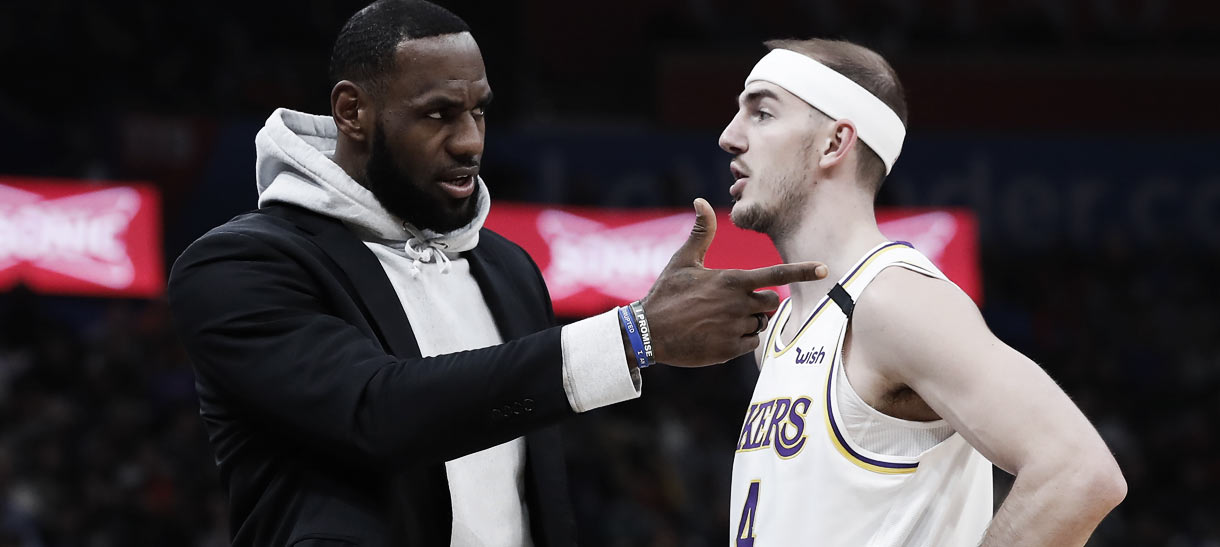 NBA: LeBron James reage a prisão de Alex Caruso