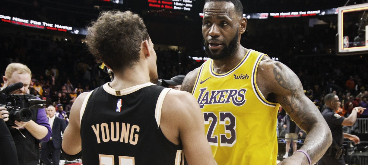 NBA: LeBron James reage a atuação brilhante de Trae Young
