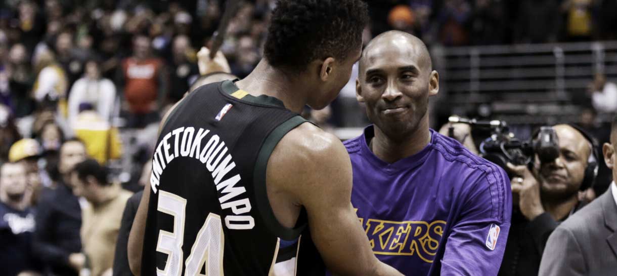 NBA: Giannis Antetokounmpo agradece desafio feito por Kobe Bryant