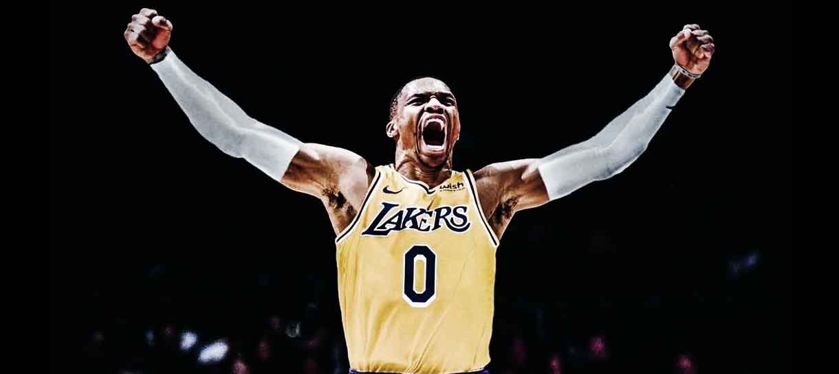 NBA: Russell Westbrook comemora chegada ao Lakers