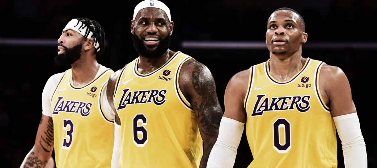 O time titular do Lakers para a estreia da temporada da NBA