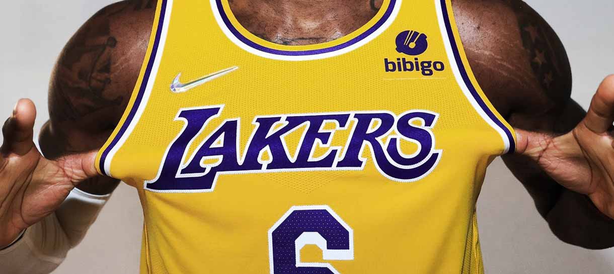 Os uniformes do Lakers para a temporada 2021-22 da NBA