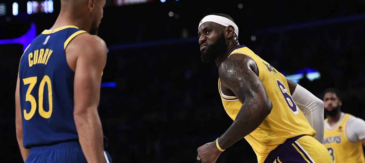 LeBron James x Stephen Curry: o que esperar do duelo entre Lakers e Warriors hoje