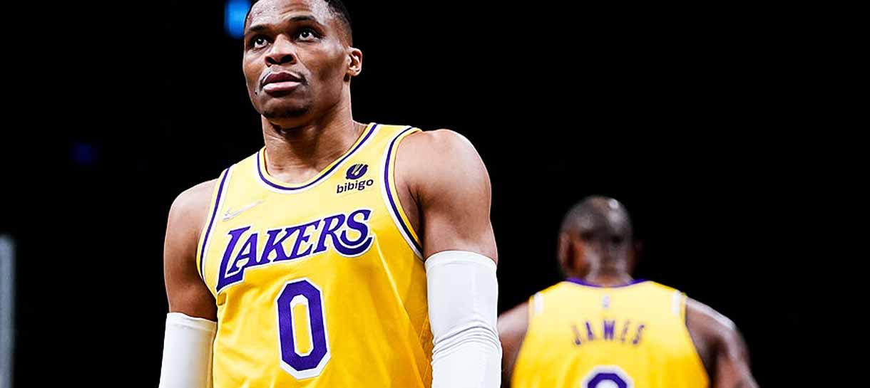 NBA: Lakers pode ter problemas com LeBron e Westbrook antes de confronto com o Warriors