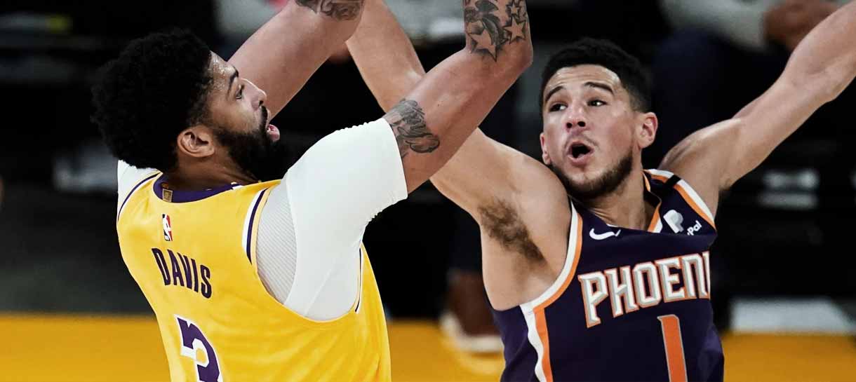 NBA: Devin Booker responde comentários de Anthony Davis sobre série entre Lakers e Suns