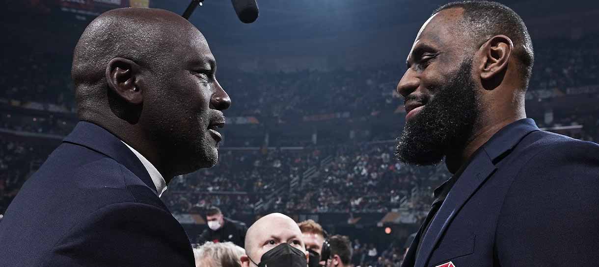 NBA: LeBron cita 3 jogadores com quem jogaria um desafio contra Jordan e Pippen