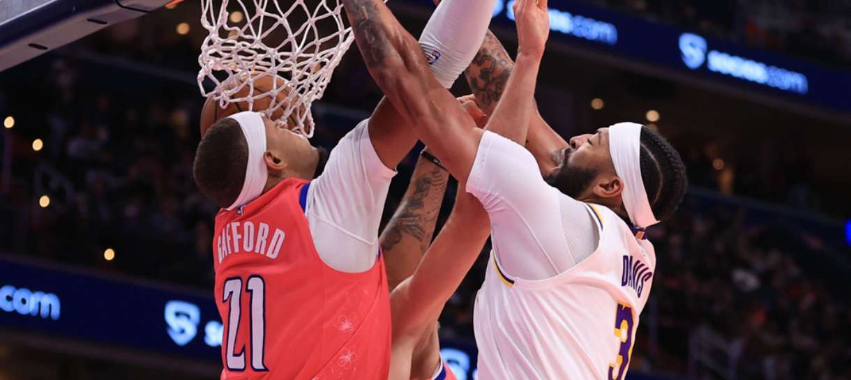 NBA: Lakers vence Wizards com atuação de 55 pontos de Anthony Davis