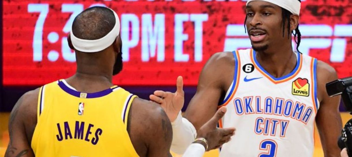 NBA: Shai Gilgeous-Alexander desdenha de LeBron James e coloca fogo antes do confronto entre Lakers e Thunder