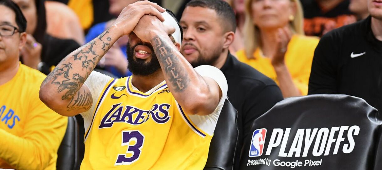 NBA: Lakers é superado pelo Warriors e Anthony Davis sofre nova lesão