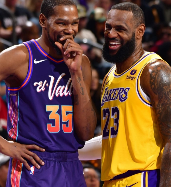 NBA: LeBron volta a falar sobre Durant após confronto entre Lakers e Suns
