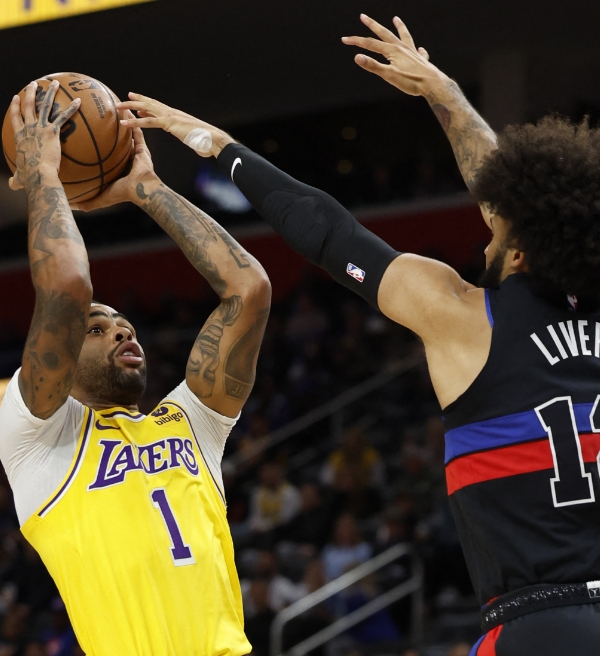 NBA: Lakers não encontra dificuldades e atropela o Pistons na estrada