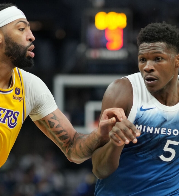 Sem LeBron James, Lakers sofre derrota para o Timberwolves em Minnesota