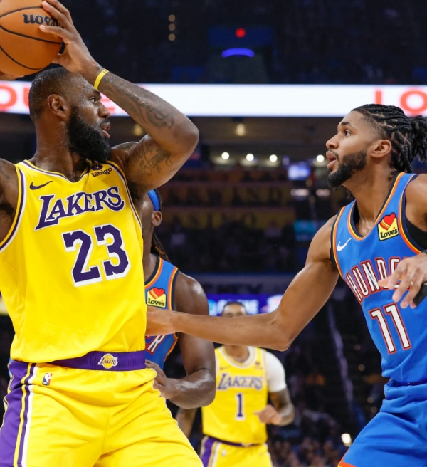 Thunder x Lakers: onde assistir o jogo de hoje na NBA ao vivo