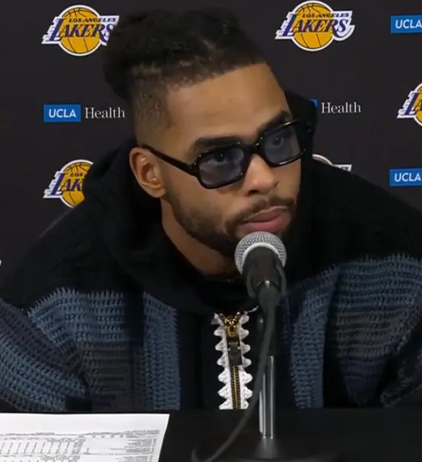 D’Angelo Russell reage ao ser colocado como novo reserva no Lakers
