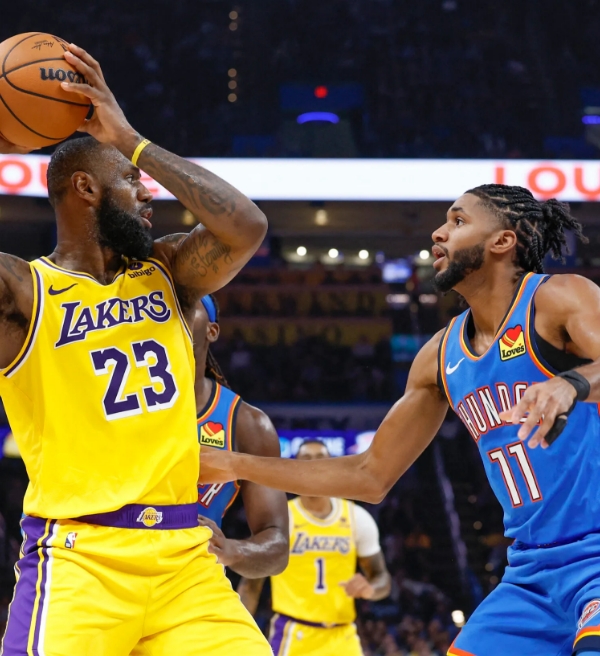Lakers x Thunder: onde assistir o jogo de hoje na NBA ao vivo – 3
