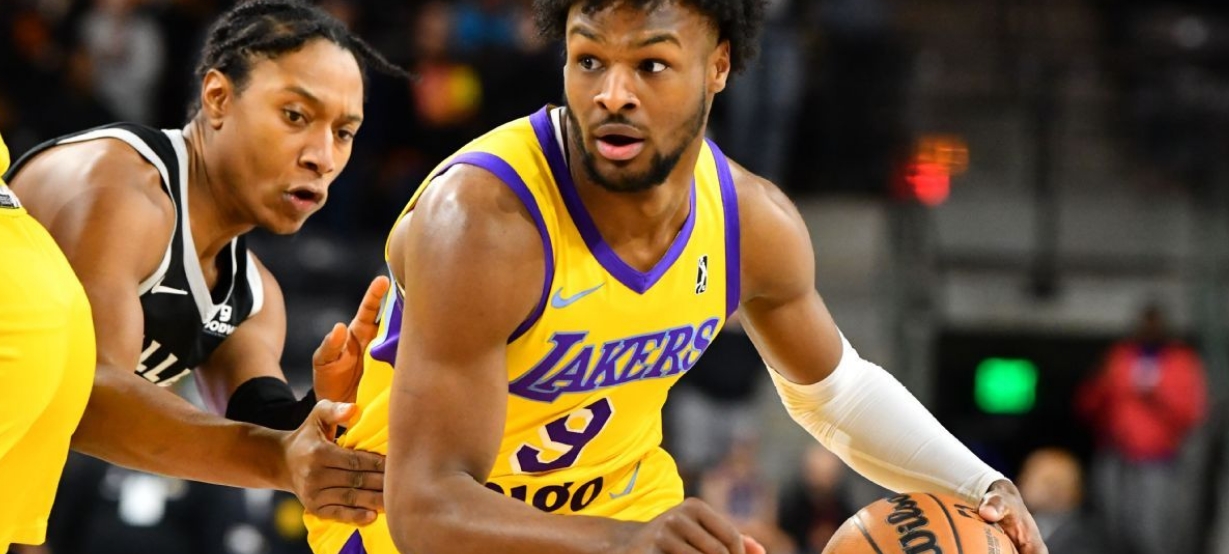 Bronny James arrebenta e marca 30 pontos pelo South Bay Lakers