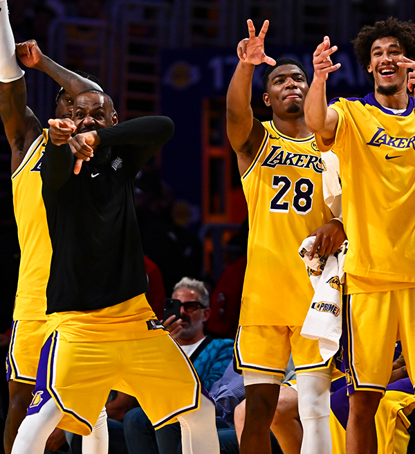 O quinteto titular do Lakers que vai fechar a pré-temporada
