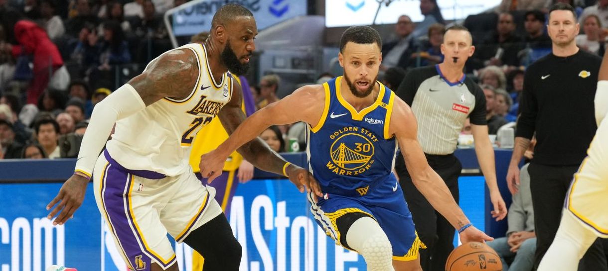 Lakers x Warriors ao vivo: Onde assistir o embate entre LeBron e Curry na NBA