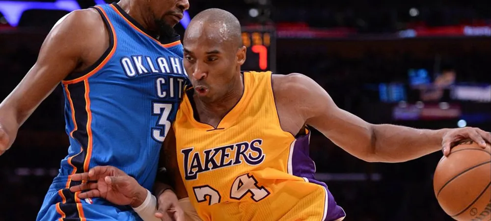 Lakers x Thunder: Kobe visita Durant pela última vez