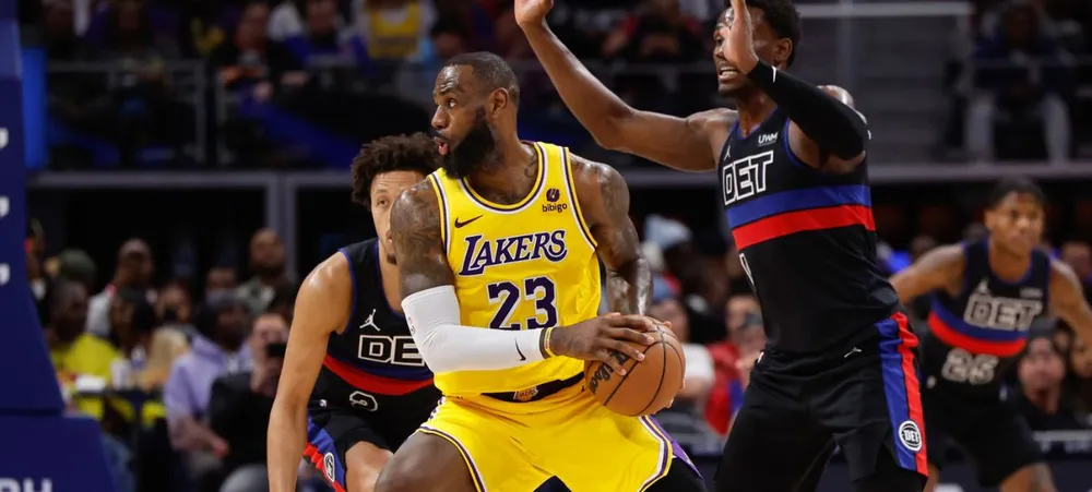 Lakers tem vantagem importante para jogo contra o Pistons hoje