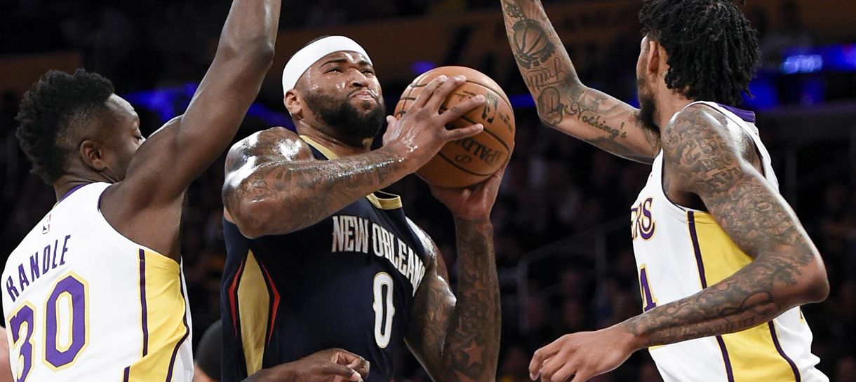 Lakers reage mas é derrotado no fim para o Pelicans