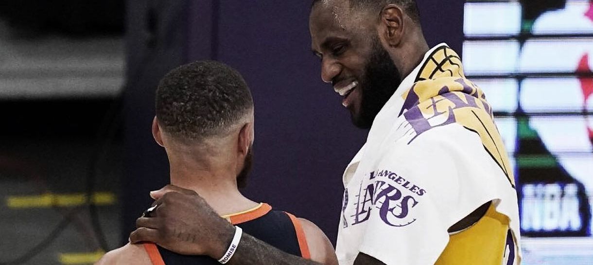 LeBron explica arremesso em cima de Curry que deu a vitória ao Lakers sobre o Warriors