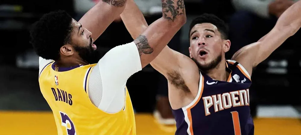 NBA: Devin Booker responde comentários de Anthony Davis sobre série entre Lakers e Suns