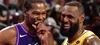 NBA: LeBron volta a falar sobre Durant após confronto entre Lakers e Suns