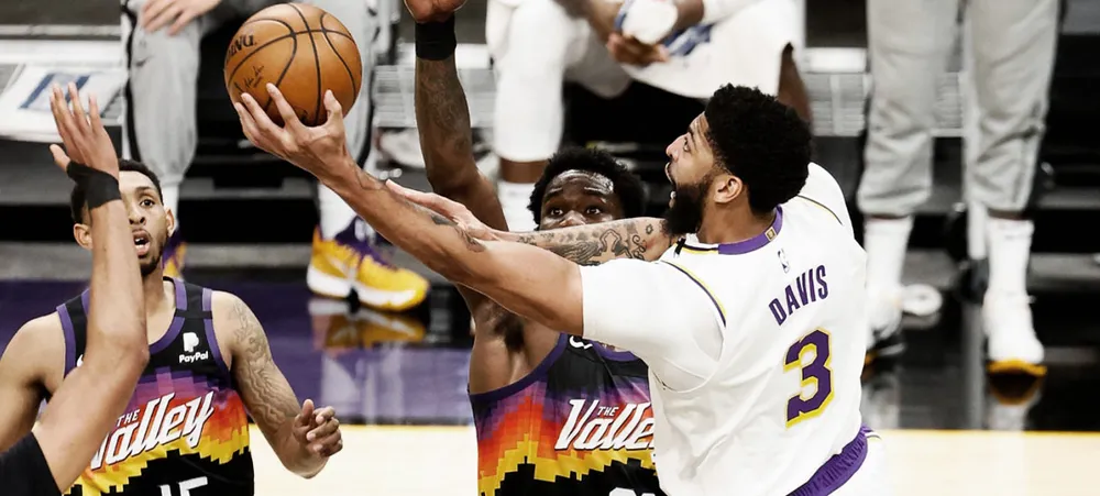 NBA: Anthony Davis é extremamente honesto ao falar de sua atuação no jogo entre Lakers e Suns
