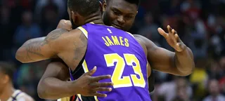 LeBron dá recado direto a Zion Williamson