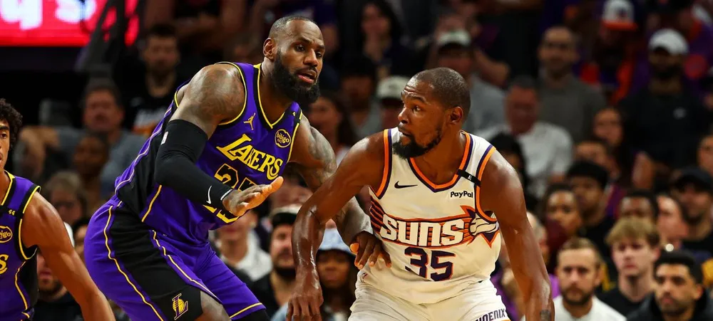 Kevin Durant vai jogar contra o Lakers hoje? A lista de desfalques contra o Suns