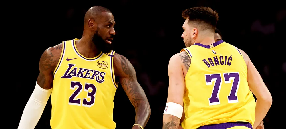 LeBron e Luka fazem pacto para segundo jogo entre Lakers e Timberwolves