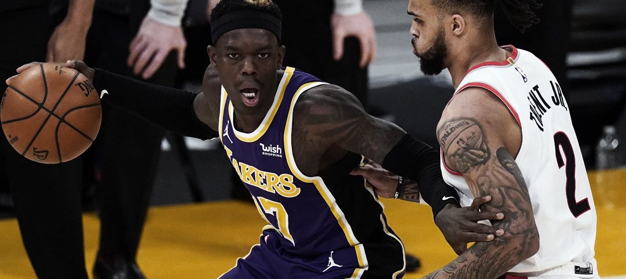 Lakers vence Blazers e Dennis Schroeder mostra porque merece um novo contrato