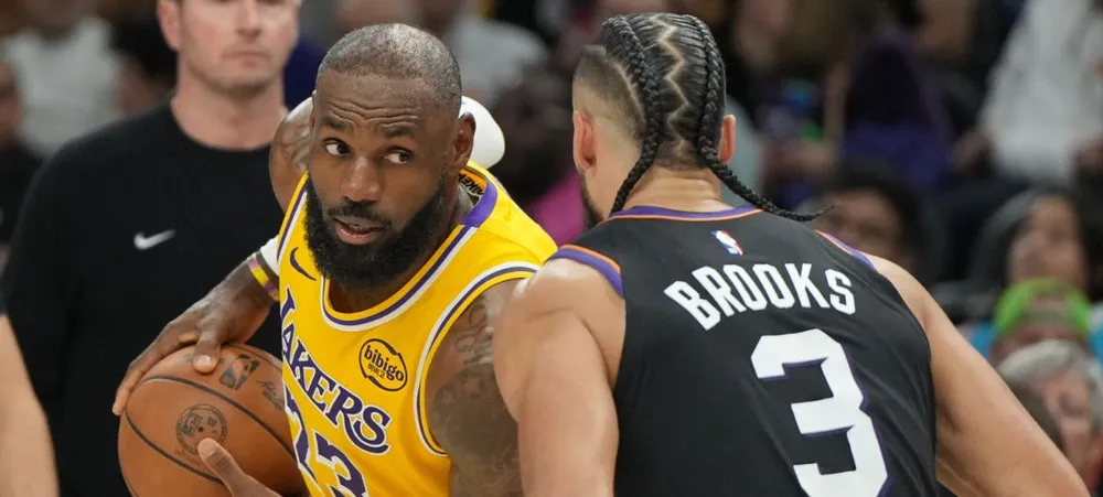 Sem Luka Doncic, Lakers é atropelado fora de casa pelos Suns