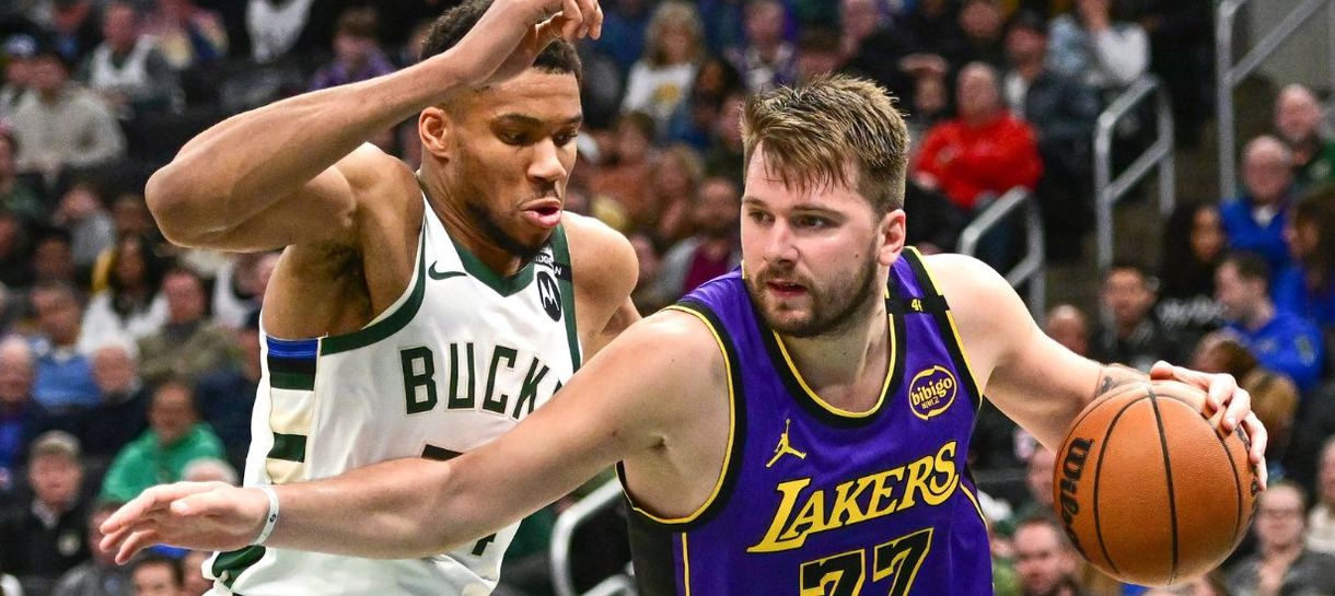 Doncic faz jogo fantástico, mas não impede atropelo do Bucks em cima do Lakers