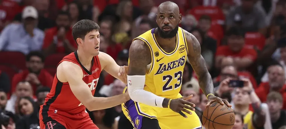 O momento que definiu a terceira vitória do Lakers nos playoffs contra o Rockets