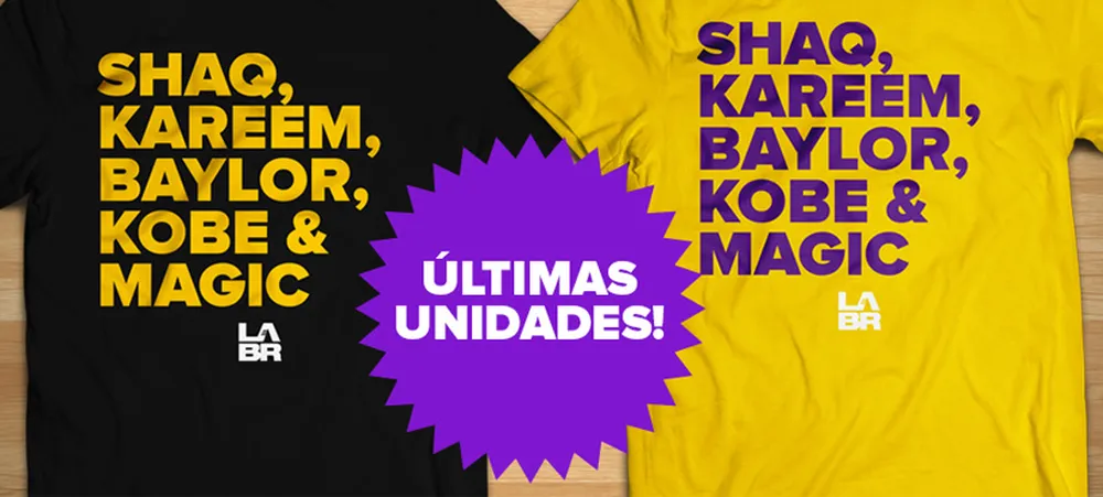 Camisa Lendários: Últimas unidades na pré-venda