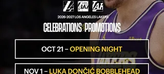 O Lakers vai dar uma camisa que não é de basquete