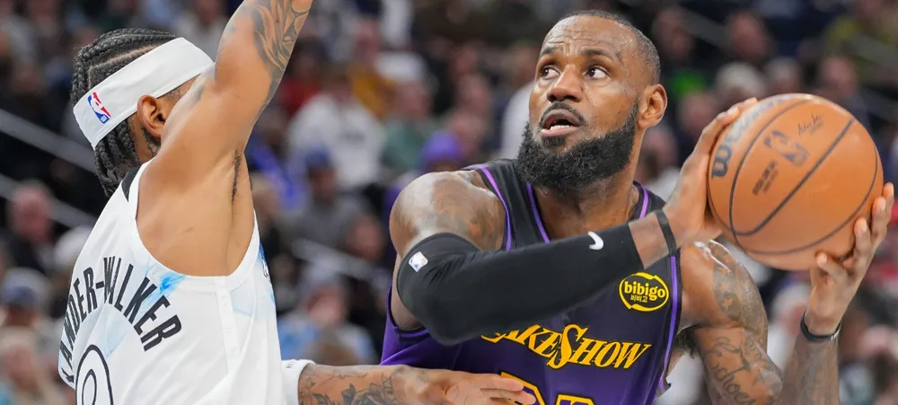 Lakers perde para Wolves com atuação decepcionante de LeBron James