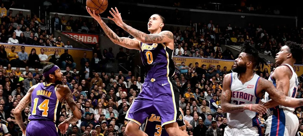 Kyle Kuzma bate recorde e Lakers vence o Pistons