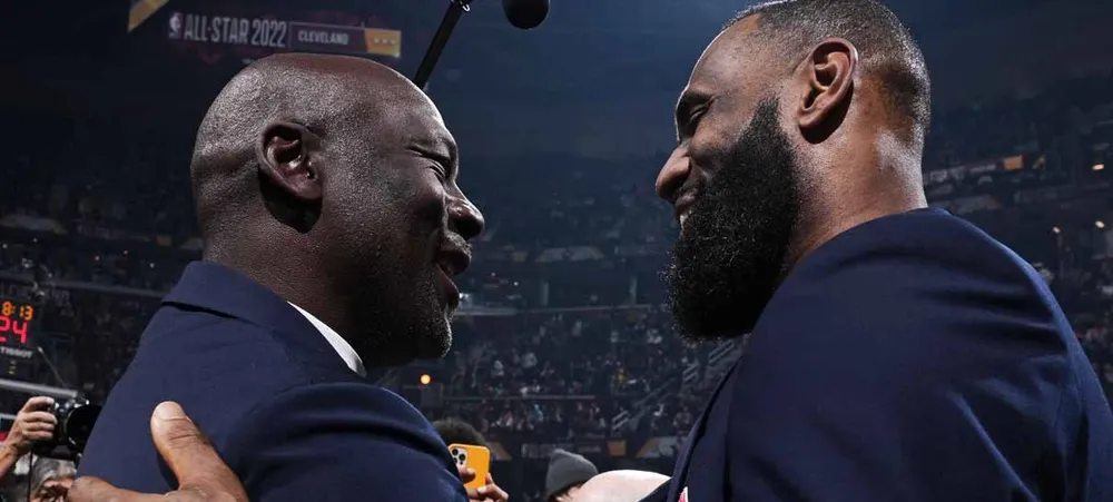 NBA: O grande encontro de LeBron James e Michael Jordan durante o All-Star Game