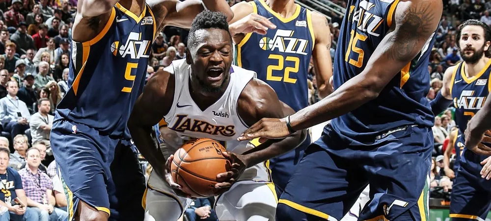 Lakers é neutralizado pela defesa do Jazz e perde mais uma