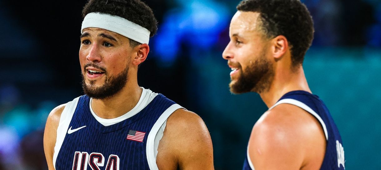 Devin Booker abre o jogo sobre estar em quadra com Stephen Curry e LeBron James