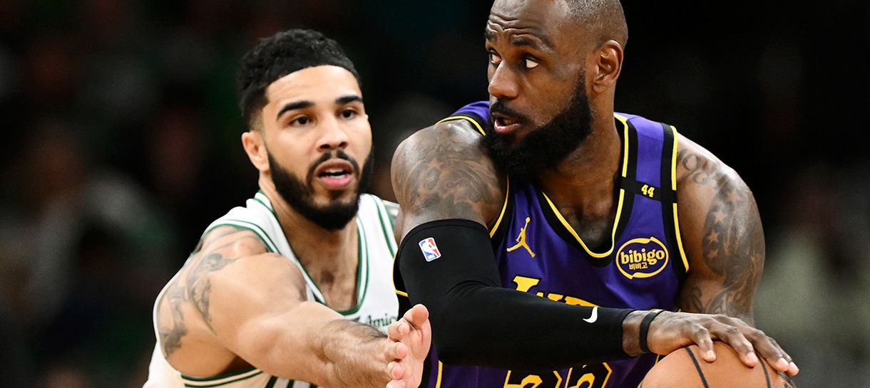 LeBron envia mensagem de apoio a Tatum após grave lesão