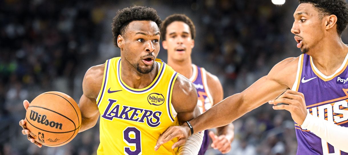 A pífia atuação de Bronny James pelo Lakers contra o Suns
