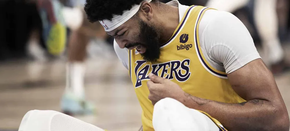 NBA: Lakers em alerta sobre a nova lesão de Anthony Davis