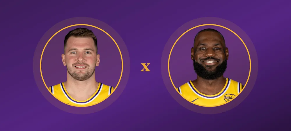 Doncic x LeBron: quem fez mais com a camisa do Lakers