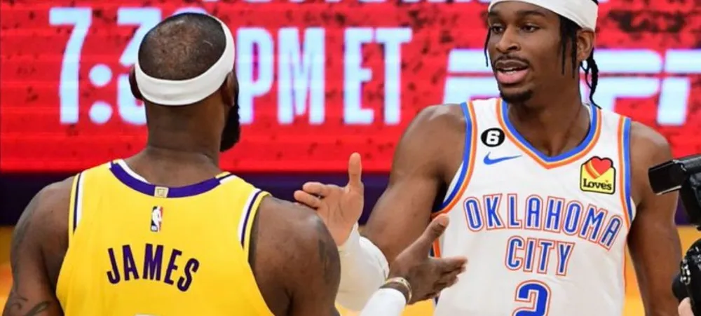 NBA: Shai Gilgeous-Alexander desdenha de LeBron James e coloca fogo antes do confronto entre Lakers e Thunder