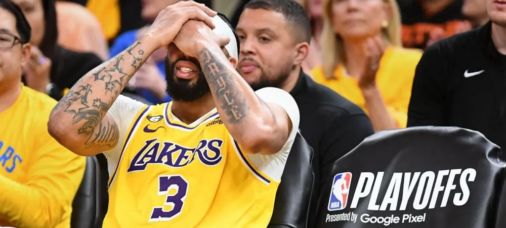 NBA: Lakers é superado pelo Warriors e Anthony Davis sofre nova lesão